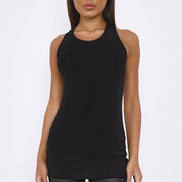 Black Racerback Vest Top
