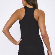 Black Racerback Vest Top