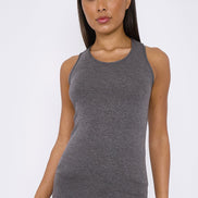 Charcoal Racerback Vest Top