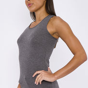 Charcoal Racerback Vest Top