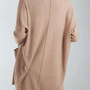 Beige Knit Cardigan with Pockets