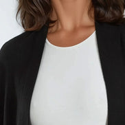 Black Knit Cardigan with Pockets