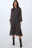 Black Polka Dot Midi Dress