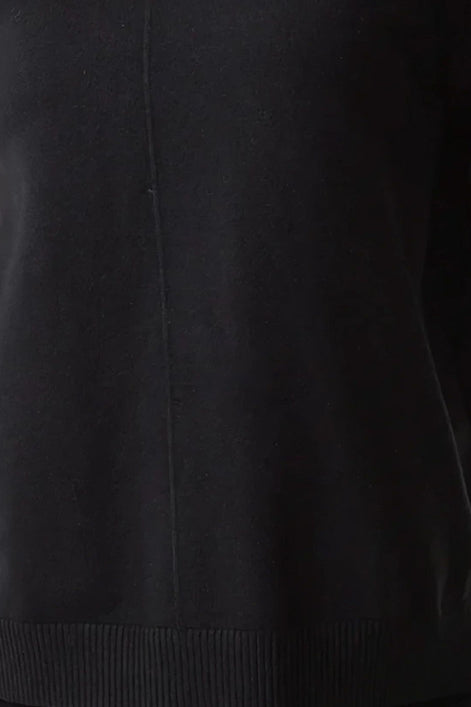 Black Knitted Roll Neck Jumper & Trouser Set