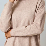 Mocha Knitted Roll Neck Jumper & Trouser Set