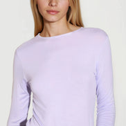 Lilac Round Neck Long Sleeve Top