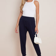 Navy Harem Pants