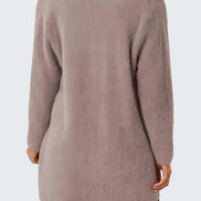 Mocha Soft Open Front Cardigan