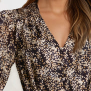 Black Spotty Belted Mini Dress
