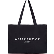 Black Logo Canvas Tote Bag