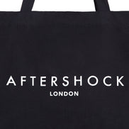 Black Logo Canvas Tote Bag