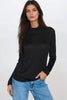 Black Turtleneck Long Sleeve Top
