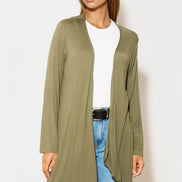 Khaki Waterfall Cardigan