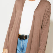 Mocha Waterfall Cardigan