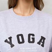 Grey Yoga Printed Sweatshirt