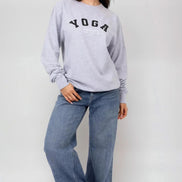 Grey Yoga Printed Sweatshirt