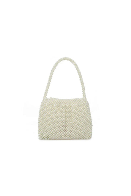 Ivory Faux Pearl Evening Bag