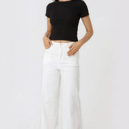 White Wide Leg Jeans