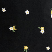 Buffy Daisy Tweed Midi Skirt - Black