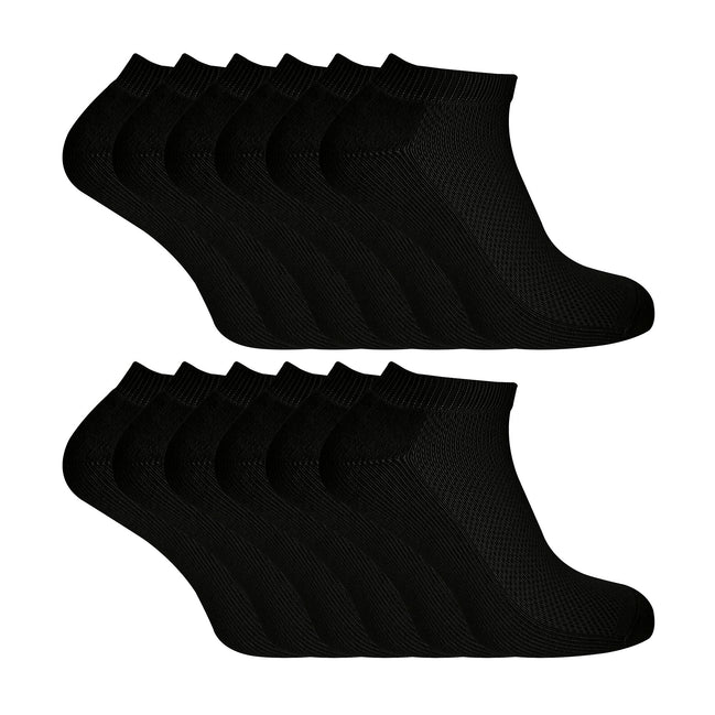 Mens Bamboo / Organic Cotton Low Cut Trainer Socks (Multipack Options)