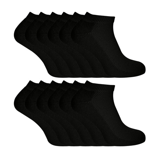 Mens Bamboo / Organic Cotton Low Cut Trainer Socks (Multipack Options)