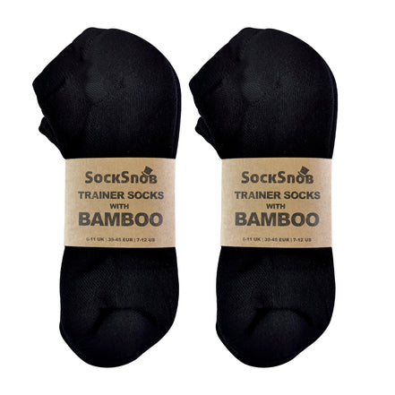 Mens Bamboo / Organic Cotton Low Cut Trainer Socks (Multipack Options)