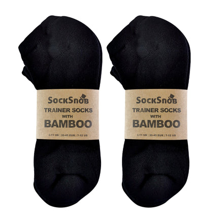 Mens Bamboo / Organic Cotton Low Cut Trainer Socks (Multipack Options)