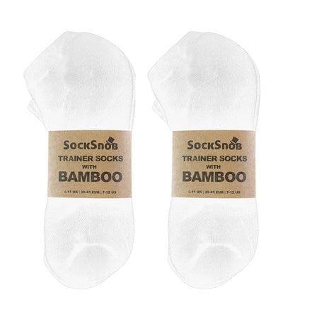 Mens Bamboo / Organic Cotton Low Cut Trainer Socks (Multipack Options)