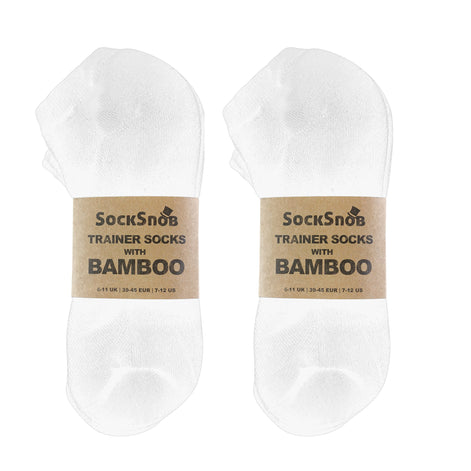Mens Bamboo / Organic Cotton Low Cut Trainer Socks (Multipack Options)