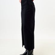 Balthazar Babycord Midi Pencil Skirt - Black