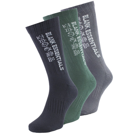 3 Pairs Mens Cotton Sport Crew Socks