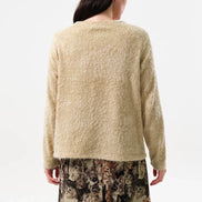 Blanka Eyelash Long Sleeve Jumper - Beige