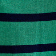 Bly Bow Intarsia Striped Jumper - Navy