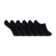 6 Pack Ladies Anti Sweat Bamboo Liner Ankle Socks with Heel Grip