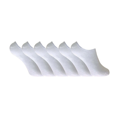 6 Pack Ladies Anti Sweat Bamboo Liner Ankle Socks with Heel Grip