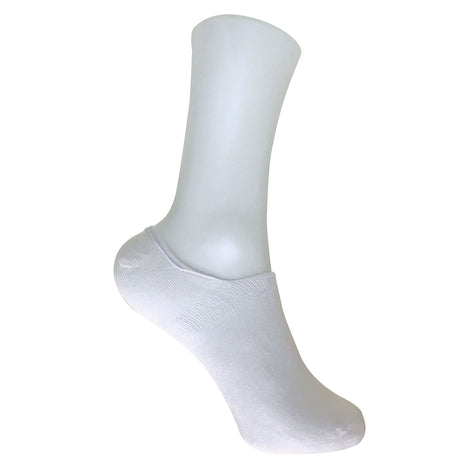 6 Pack Ladies Anti Sweat Bamboo Liner Ankle Socks with Heel Grip