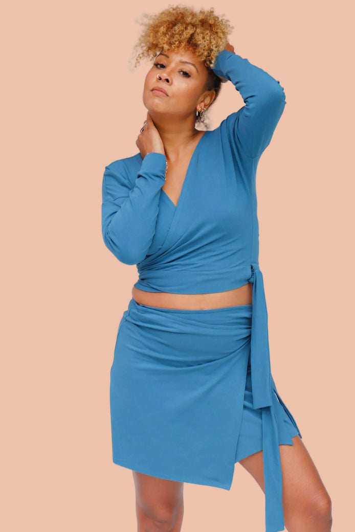 BORAGO Organic Cotton Wrap Top
