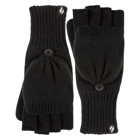Ladies Mens Thermal Converter Mittens Gloves with Fingerless Option