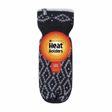 Ladies Knitted Fleece Lined Winter Warm Thermal Mittens