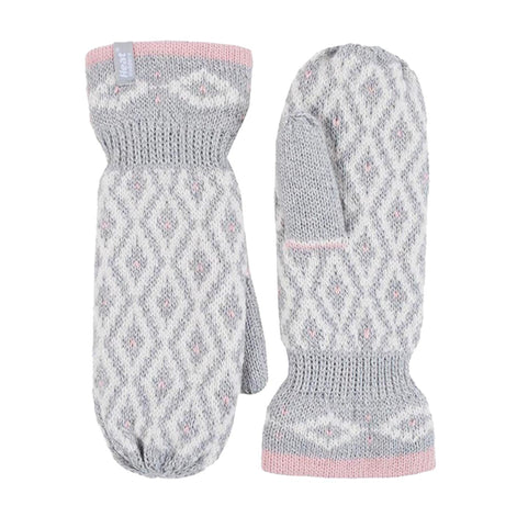 Ladies Knitted Fleece Lined Winter Warm Thermal Mittens