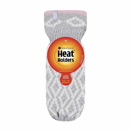 Ladies Knitted Fleece Lined Winter Warm Thermal Mittens