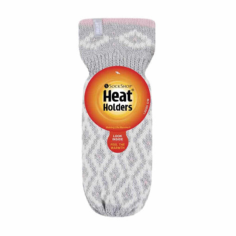 Ladies Knitted Fleece Lined Winter Warm Thermal Mittens