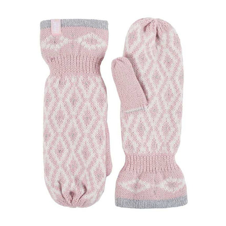 Ladies Knitted Fleece Lined Winter Warm Thermal Mittens