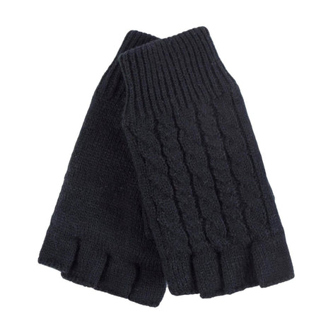 Ladies Cable Knitted Winter Thermal Fingerless Gloves