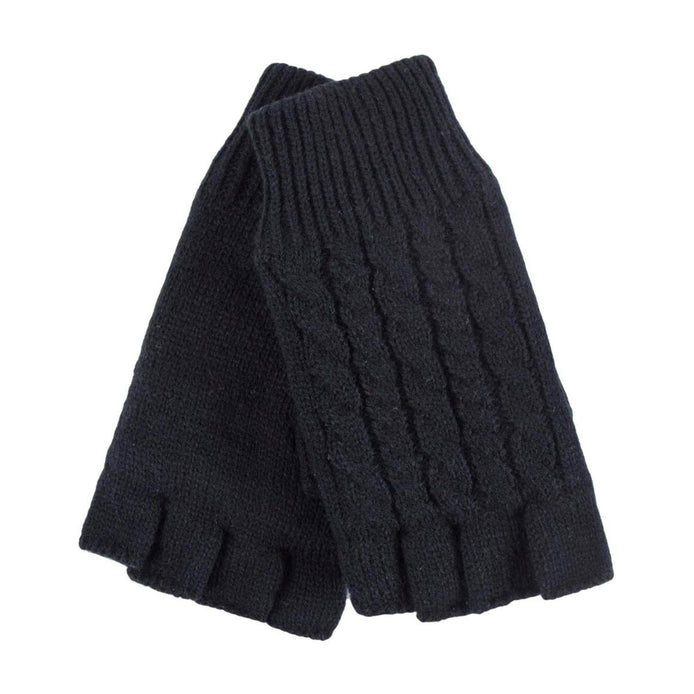 Ladies Cable Knitted Winter Thermal Fingerless Gloves