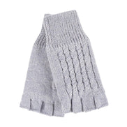 Ladies Cable Knitted Winter Thermal Fingerless Gloves