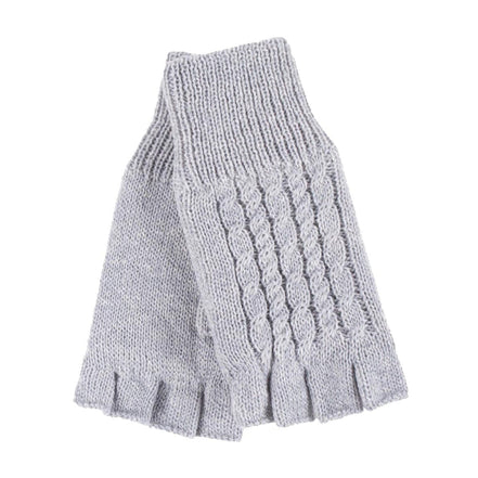 Ladies Cable Knitted Winter Thermal Fingerless Gloves