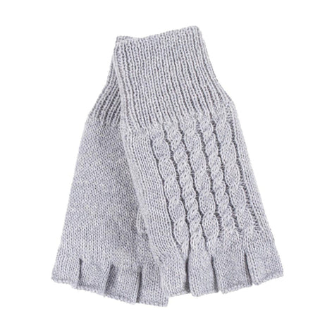 Ladies Cable Knitted Winter Thermal Fingerless Gloves