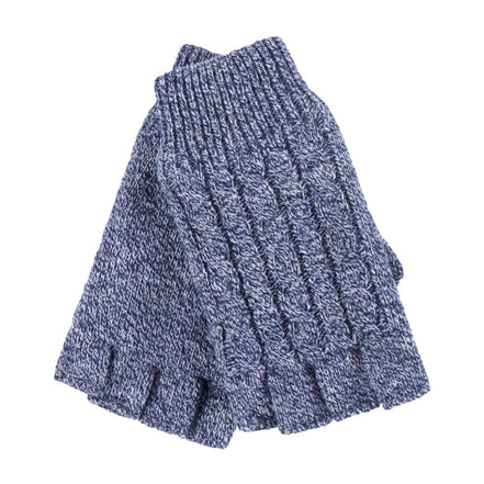 Ladies Cable Knitted Winter Thermal Fingerless Gloves
