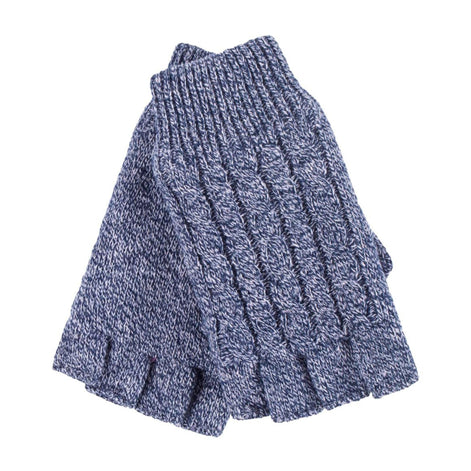 Ladies Cable Knitted Winter Thermal Fingerless Gloves